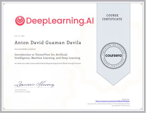 Introduction to TensorFlow for Artificial Intelligence, Machine Learning, and Deep Learning