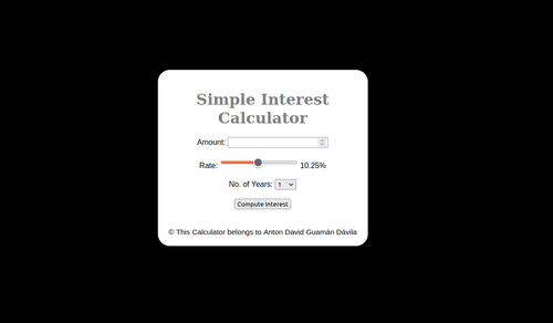 Simple Interest Calculator